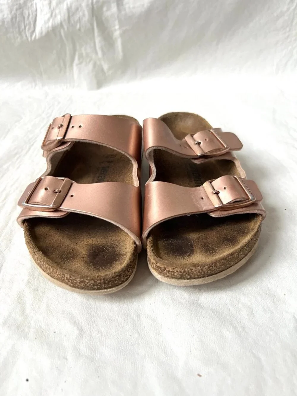 Birkenstock sandals Arizona rose gold EU 31 kids size 13 birko flor slides pink